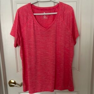 Reebok Women's Pink V-Neck Top